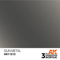 AK Interactive 3rd Gen Gun Metal 17ml - Hobby Heaven
