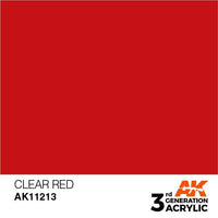 AK Interactive 3rd Gen Clear Red 17ml - Hobby Heaven
