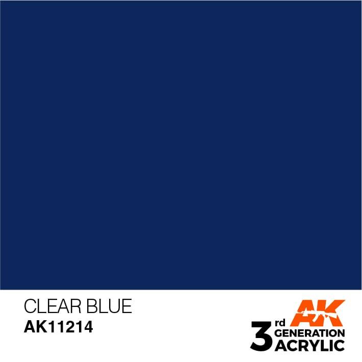 AK Interactive 3rd Gen Clear Blue 17ml - Hobby Heaven