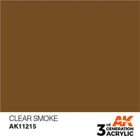 AK Interactive 3rd Gen Clear Smoke 17ml - Hobby Heaven
