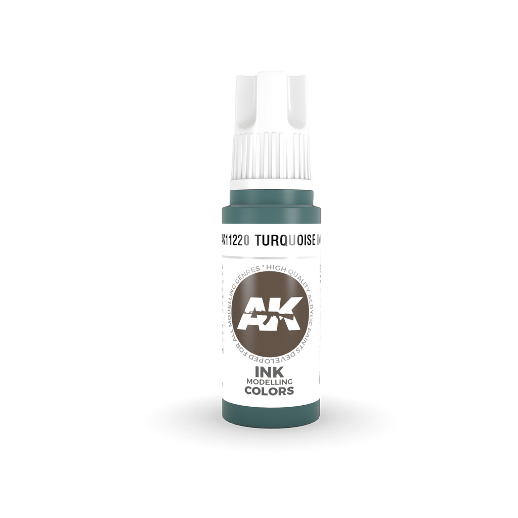 AK Interactive 3rd Gen Turquoise INK 17ml - Hobby Heaven