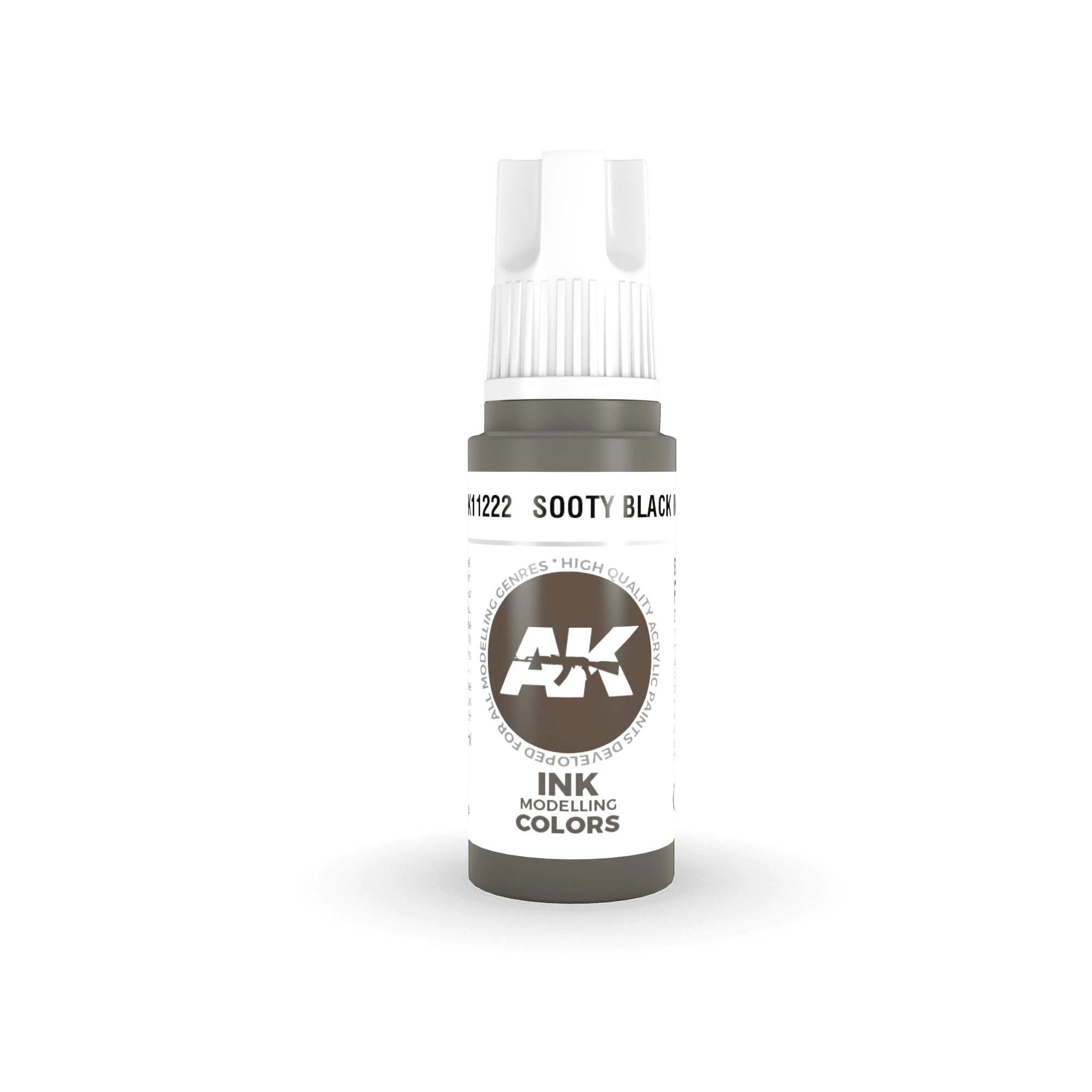 AK Interactive 3rd Gen Sooty Black INK 17ml - Hobby Heaven
