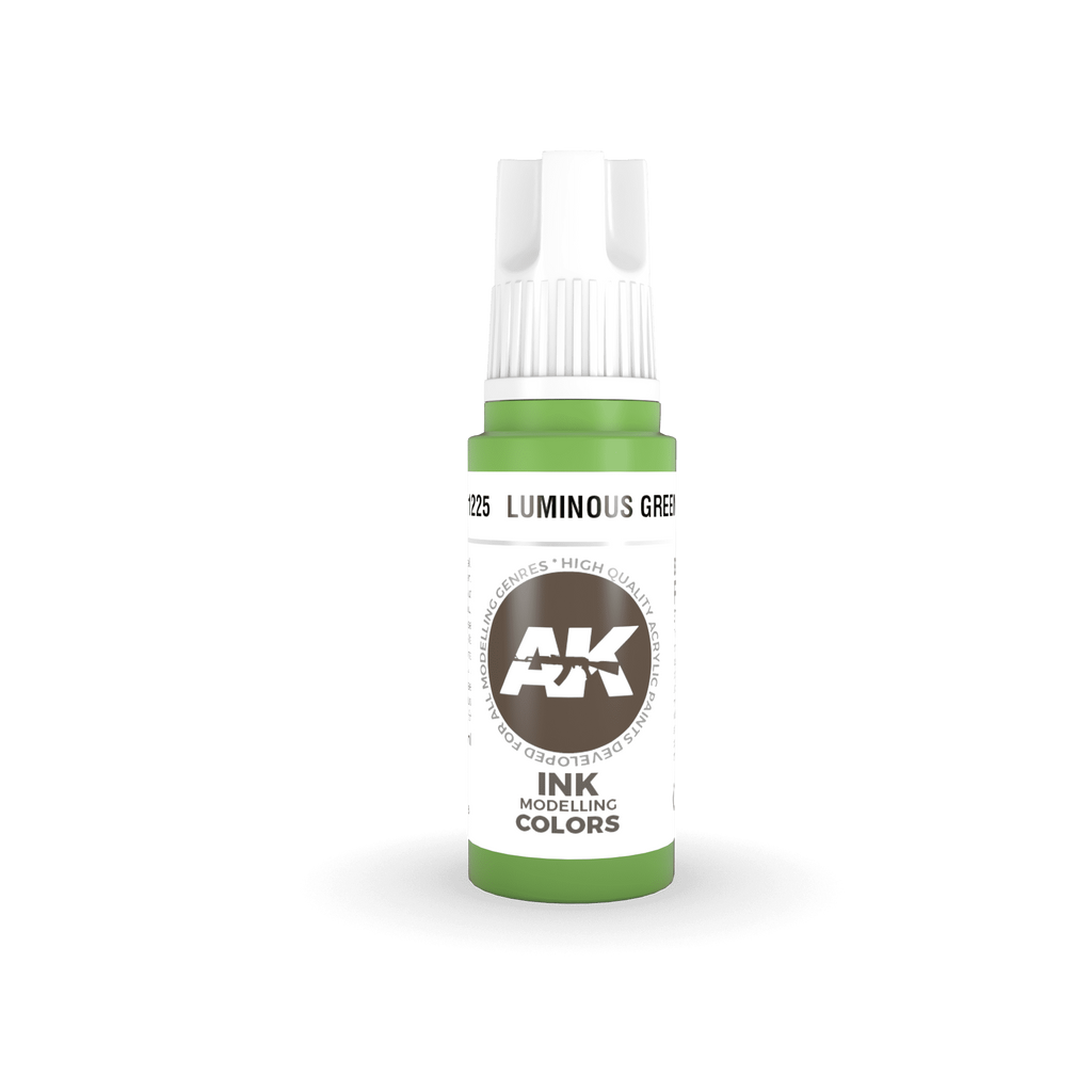 AK Interactive 3rd Gen Luminous Green INK 17ml - Hobby Heaven