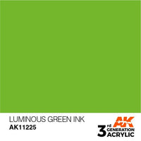 AK Interactive 3rd Gen Luminous Green INK 17ml - Hobby Heaven
