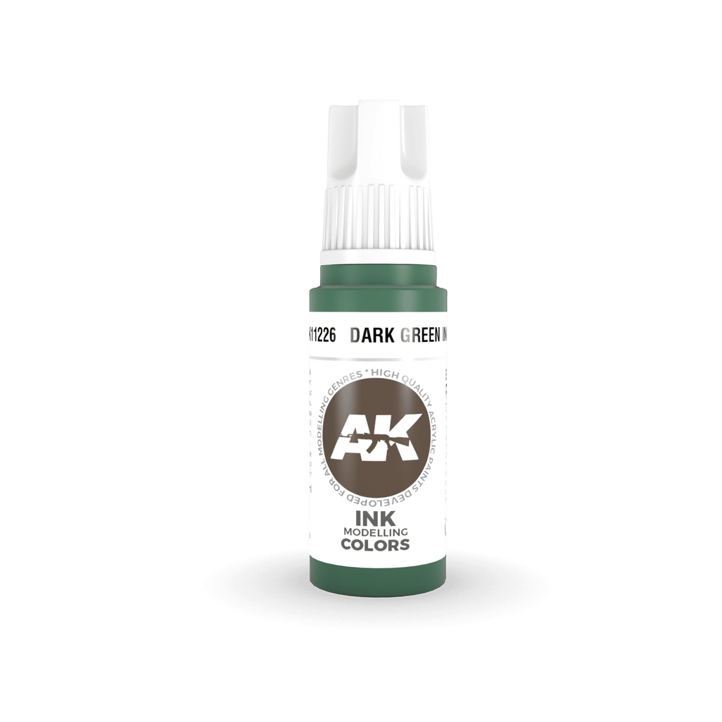 AK Interactive 3rd Gen Dark Green INK 17ml - Hobby Heaven