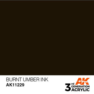 AK Interactive 3rd Gen Burnt Umber INK 17ml - Hobby Heaven