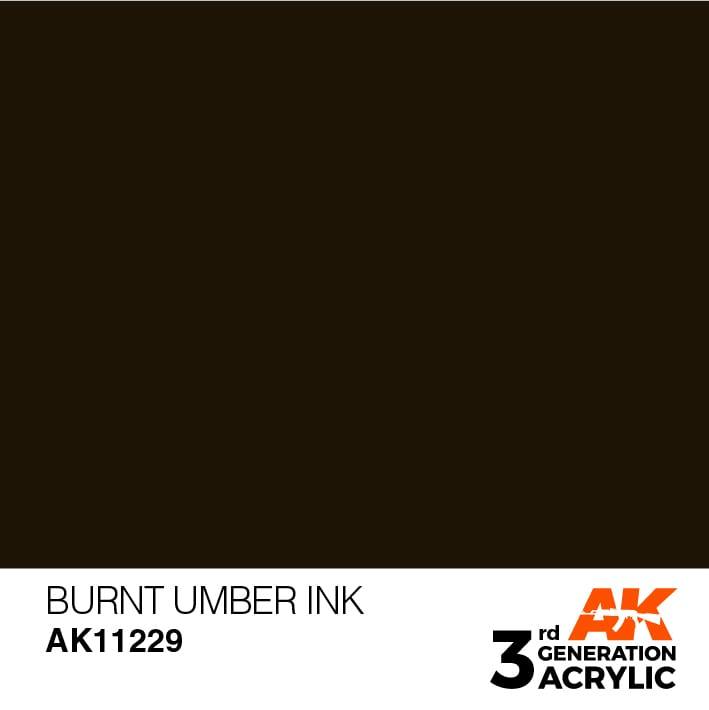 AK Interactive 3rd Gen Burnt Umber INK 17ml - Hobby Heaven