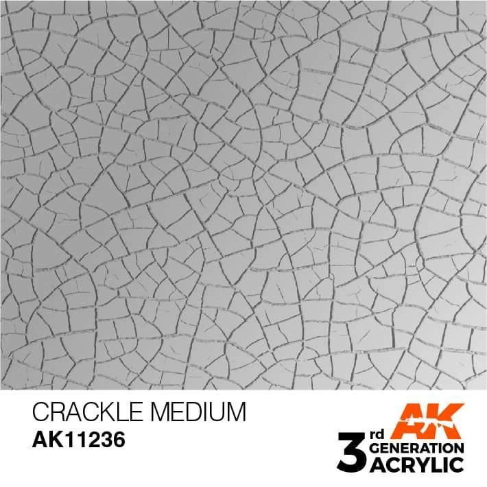 AK Interactive 3rd Gen Crackle Medium 17ml - Hobby Heaven