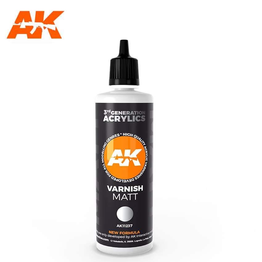 AK Interactive 3rd Gen Matt Varnish 100ml - Hobby Heaven