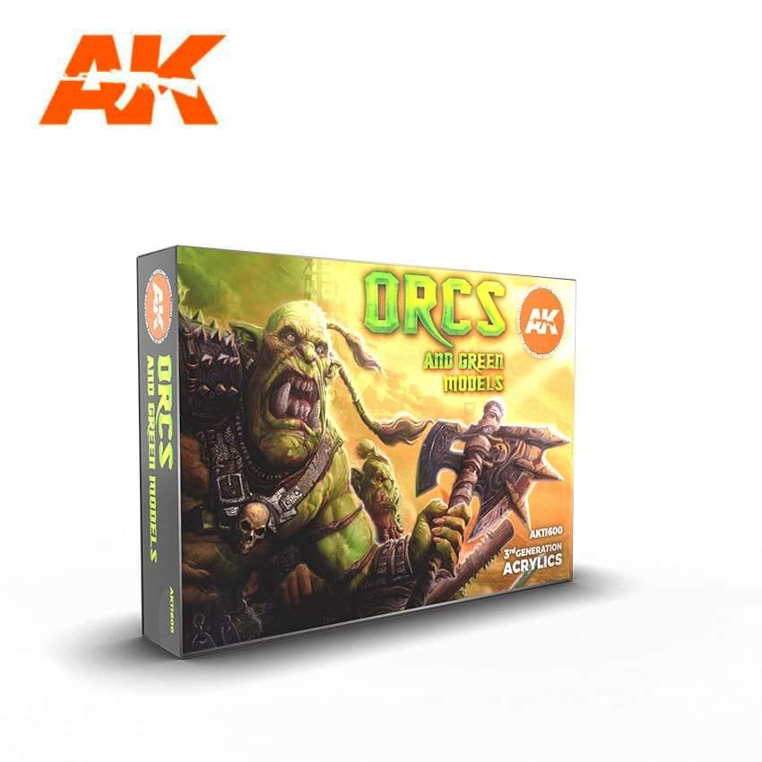 AK Interactive Orcs and Green Creatures Paints Set - Hobby Heaven