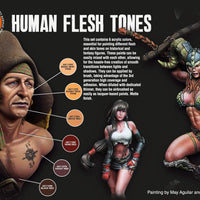 AK Interactive Human Flesh Tones Paints Set - Hobby Heaven