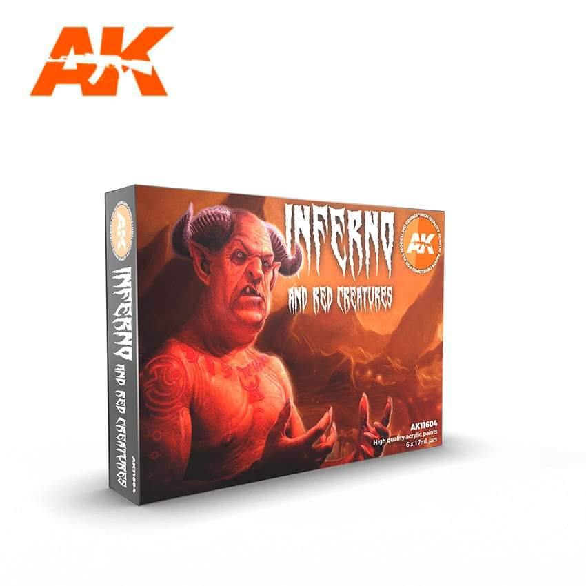 AK Interactive Inferno and Red Creatures Paints Set - Hobby Heaven