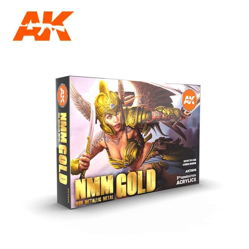 AK Interactive NMM Gold Paints Set - Hobby Heaven