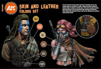 AK Interactive Skin and Leather Colors Paints Set - Hobby Heaven
