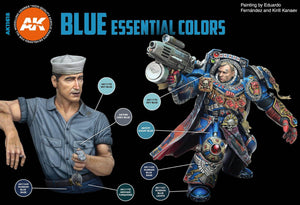 AK Interactive Blue Uniform Colors Paints Set 3rd Gen - Hobby Heaven