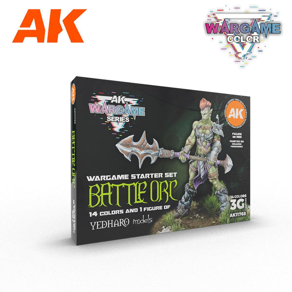 AK Interactive Battle Orc Wargame Starter Paints Set AK11768 - Hobby Heaven