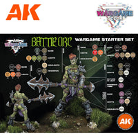 AK Interactive Battle Orc Wargame Starter Paints Set AK11768 - Hobby Heaven
