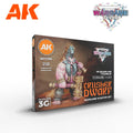 AK Interactive Crusher Dwarf Wargame Starter Paints Set AK11769 - Hobby Heaven