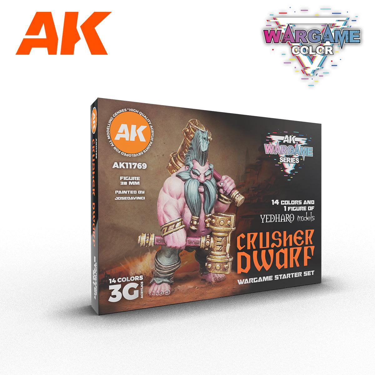 AK Interactive Crusher Dwarf Wargame Starter Paints Set AK11769 - Hobby Heaven
