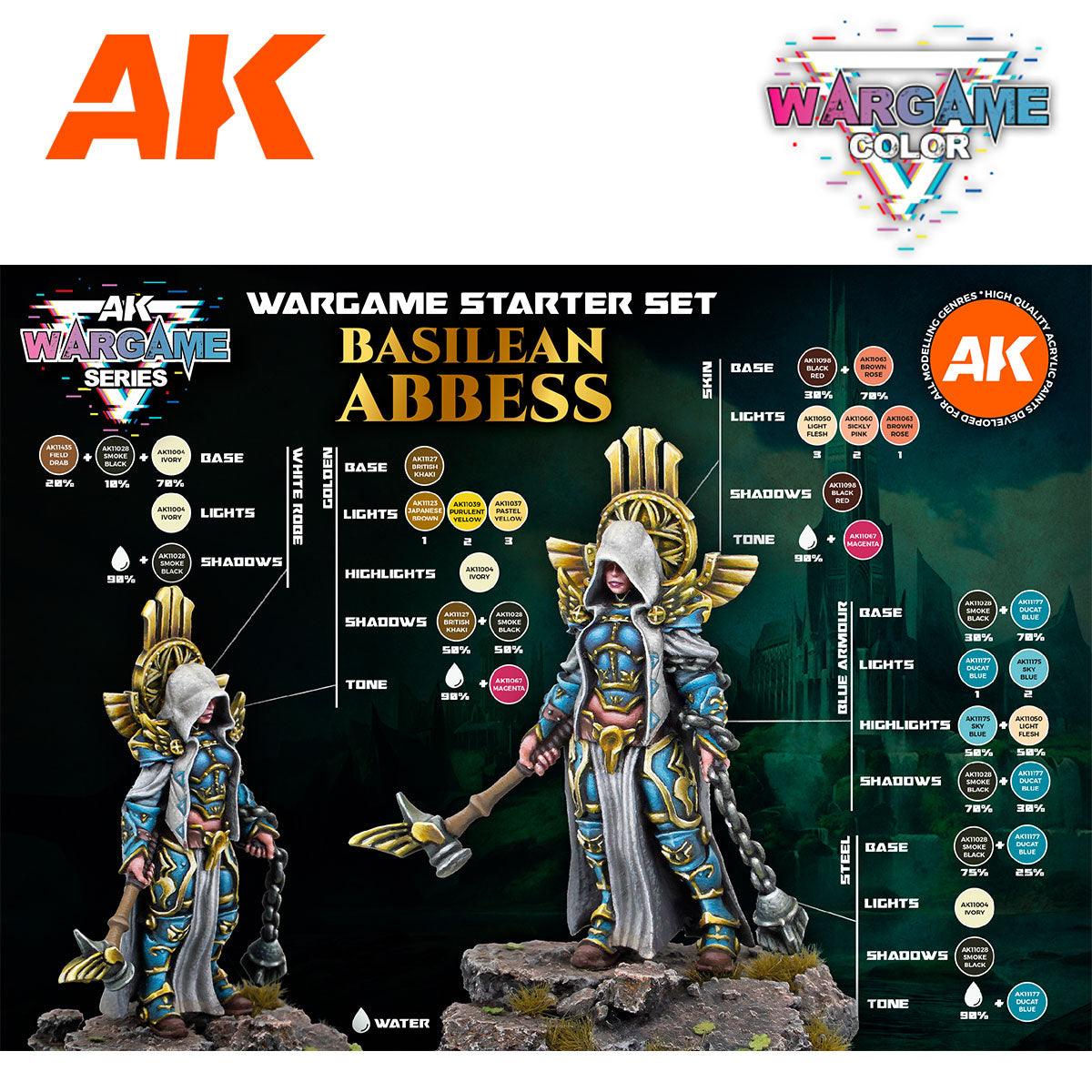 AK Interactive Basilean Abbess Wargame Starter Paints Set AK11770 - Hobby Heaven