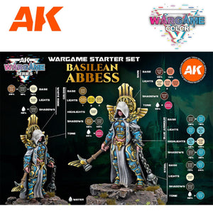 AK Interactive Basilean Abbess Wargame Starter Paints Set AK11770 - Hobby Heaven