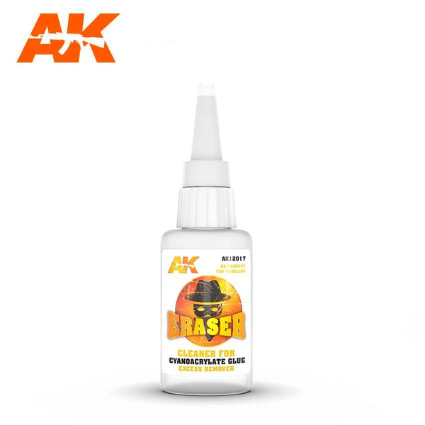 AK Interactive Eraser Cleaner for Cyanoacrylate Glue 20g (Excess Remover) AK12017 - Hobby Heaven