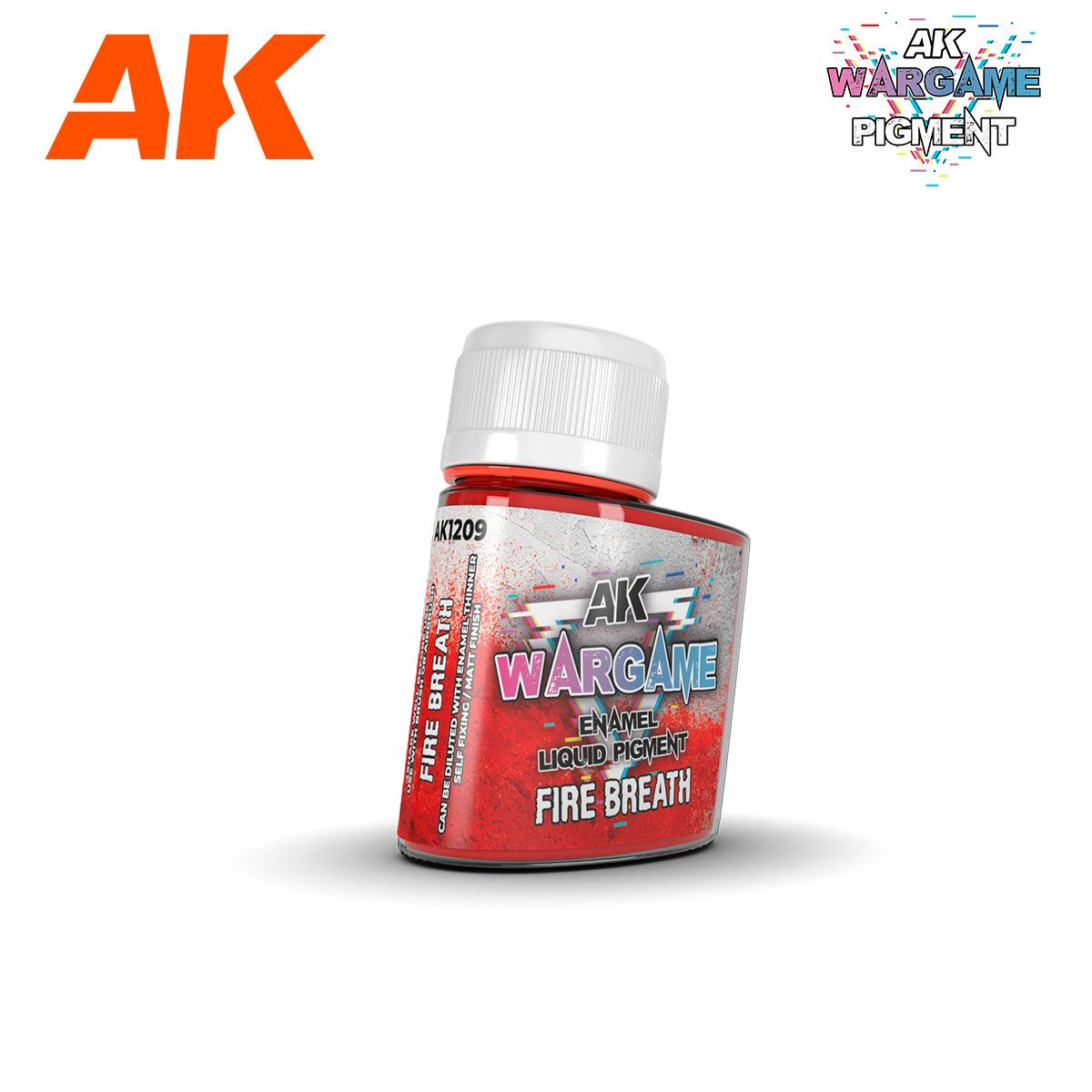 Ak Interactive Fire Breath 35ml Enamel Liquid Pigment Wargame Series AK1209 - Hobby Heaven