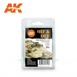 AK Interactive OIF & OEF - US VEHICLES WEATHERING SET AK120 - Hobby Heaven