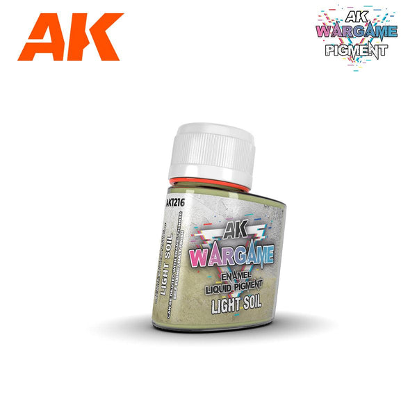 Ak Interactive Light Soil 35ml Enamel Liquid Pigment Wargame Series AK1216 - Hobby Heaven