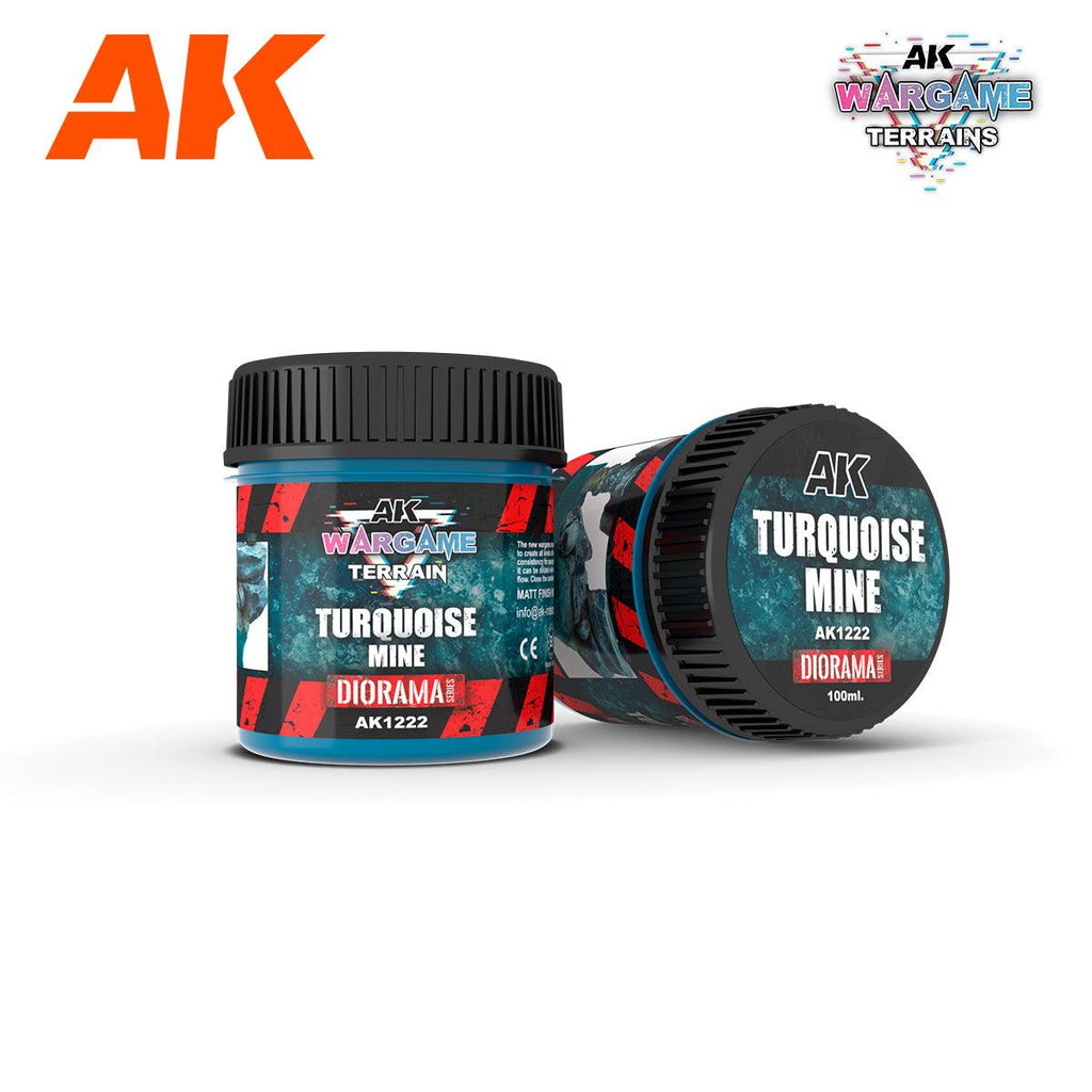 AK Interactive Battle Ground Terrains Turquoise Mine 100ml AK1222 - Hobby Heaven