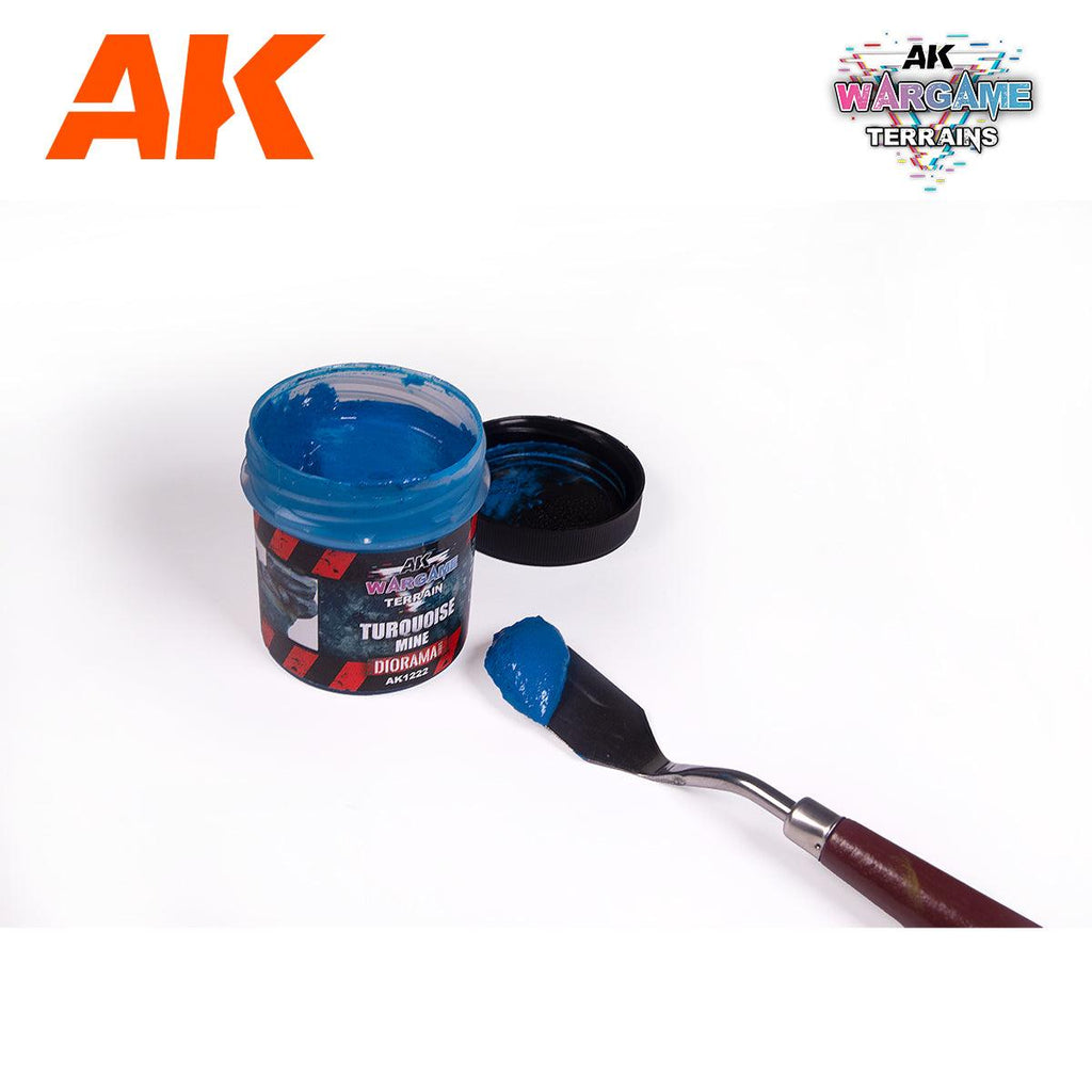 AK Interactive Battle Ground Terrains Turquoise Mine 100ml AK1222 - Hobby Heaven