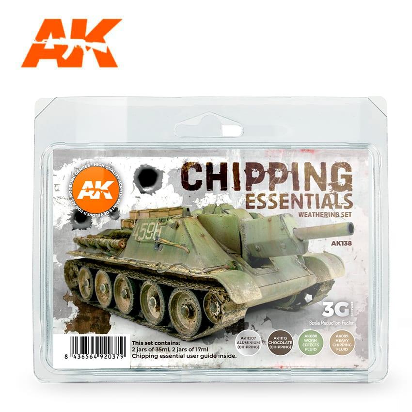 AK Interactive CHIPPING ESSENTIALS WEATHERING SET AK138 - Hobby Heaven