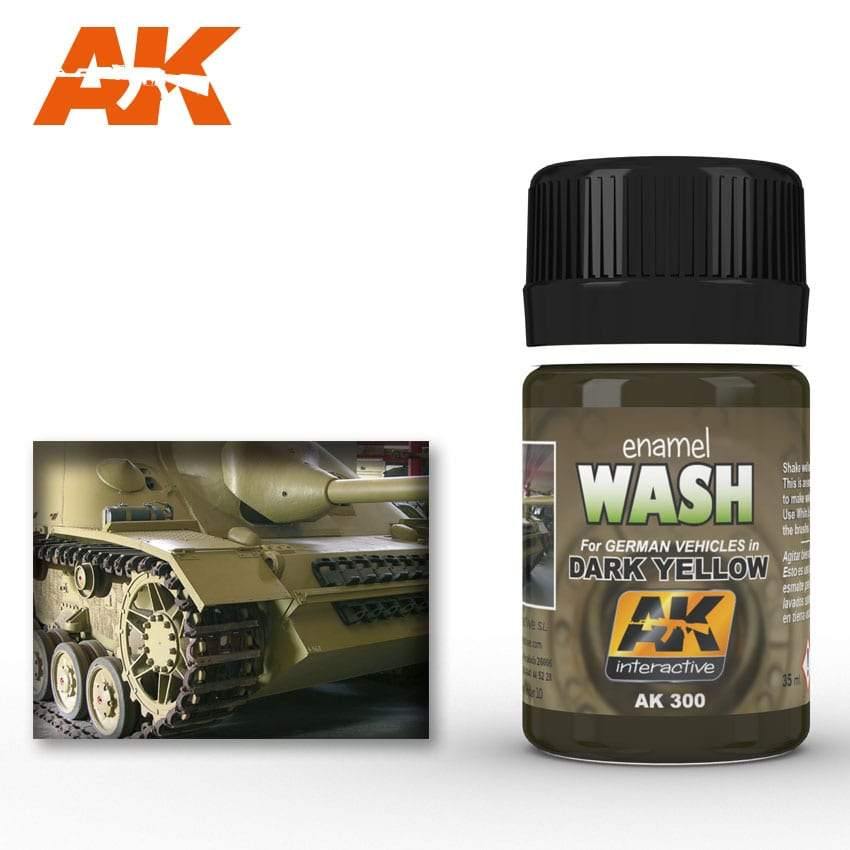 AK Interactive Dark Yellow Wash 35ml - Hobby Heaven