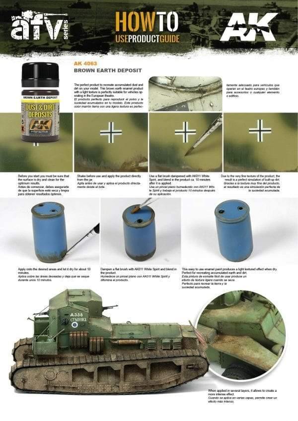 AK Interactive Brown Earth Deposit 35ml - Hobby Heaven