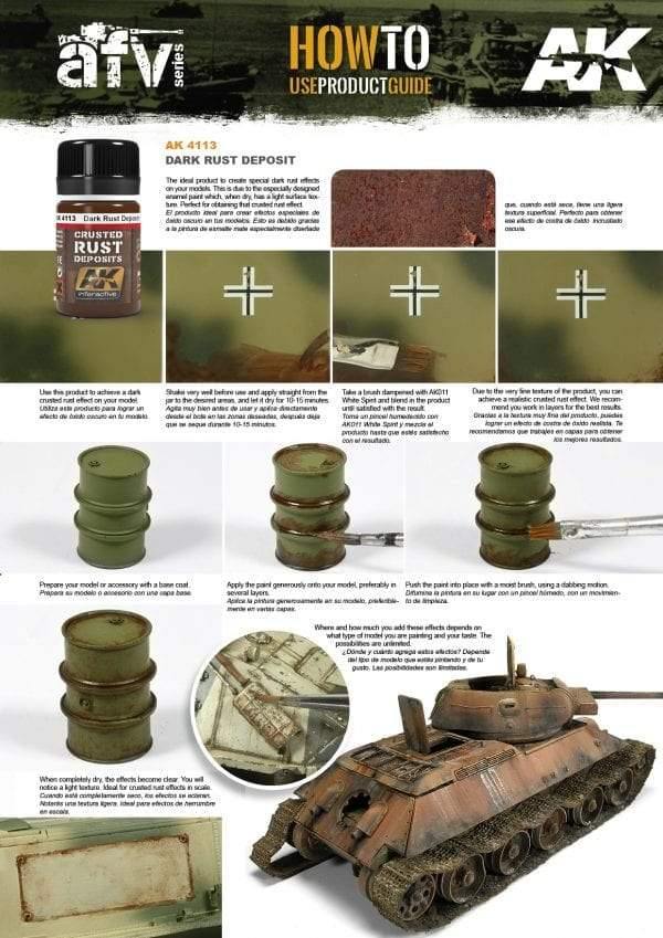 AK Interactive Dark Rust Deposit 35ml - Hobby Heaven