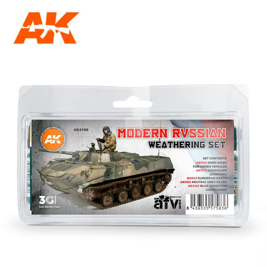 AK Interactive MODERN RUSSIAN WEATHERING SET AK4160 - Hobby Heaven