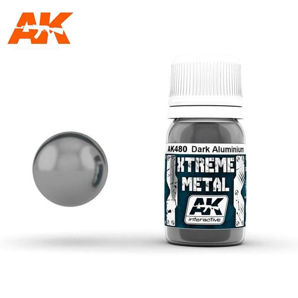 AK Interactive XTREME METAL Dark Aluminium 30ml - Hobby Heaven