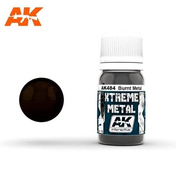 AK Interactive XTREME METAL Burnt Metal 30ml - Hobby Heaven
