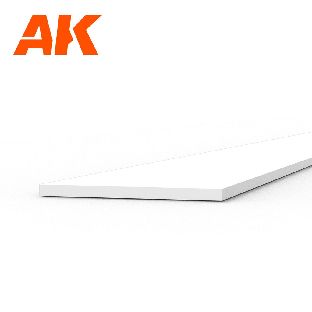 Ak Interactive Styrene Strips 0.30 X 5.00 X 350MM (10 pcs) AK6506 - Hobby Heaven
