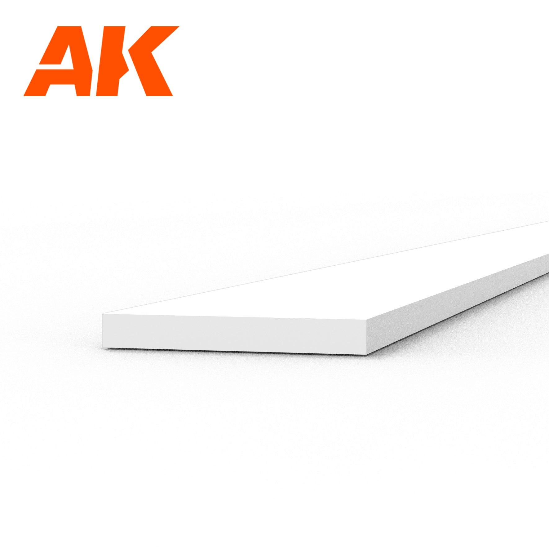 Ak Interactive Styrene Strips 0.50 X 4.00 X 350MM (10 pcs) AK6511 - Hobby Heaven