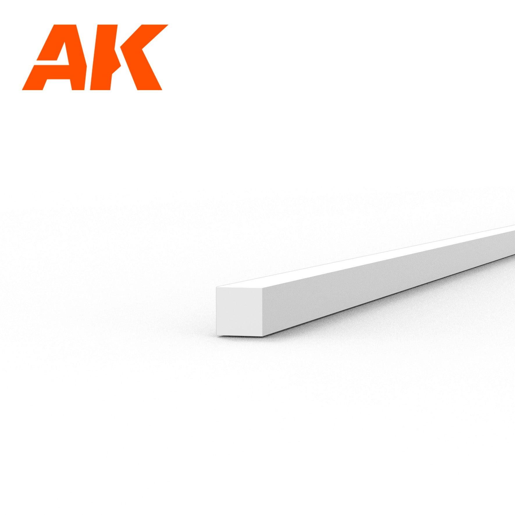 Ak Interactive Styrene Strips 0.75 X 0.75 X 350MM (10 pcs) AK6514 - Hobby Heaven