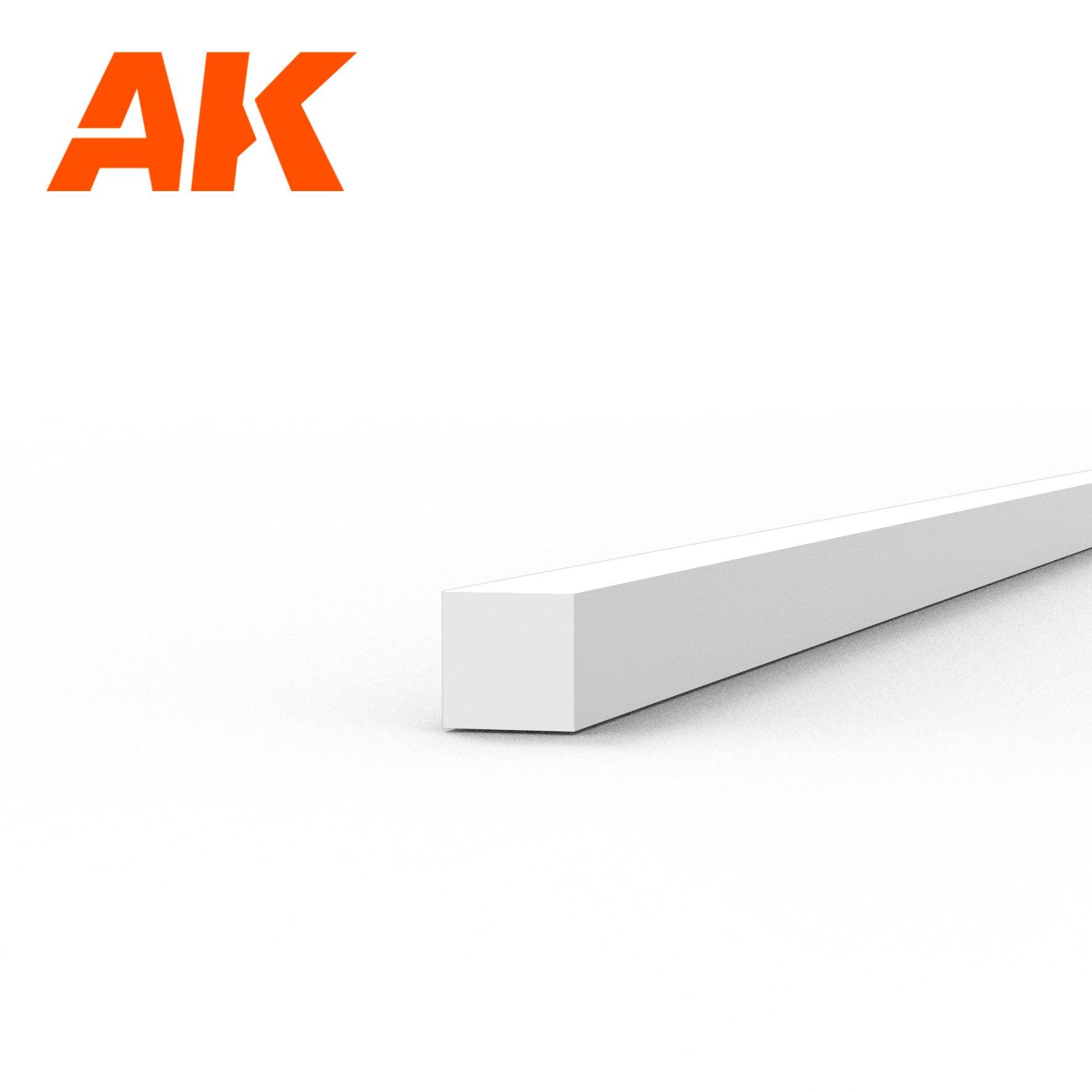 Ak Interactive Styrene Strips 1.00 X 1.00 X 350MM (10 pcs) AK6519 - Hobby Heaven