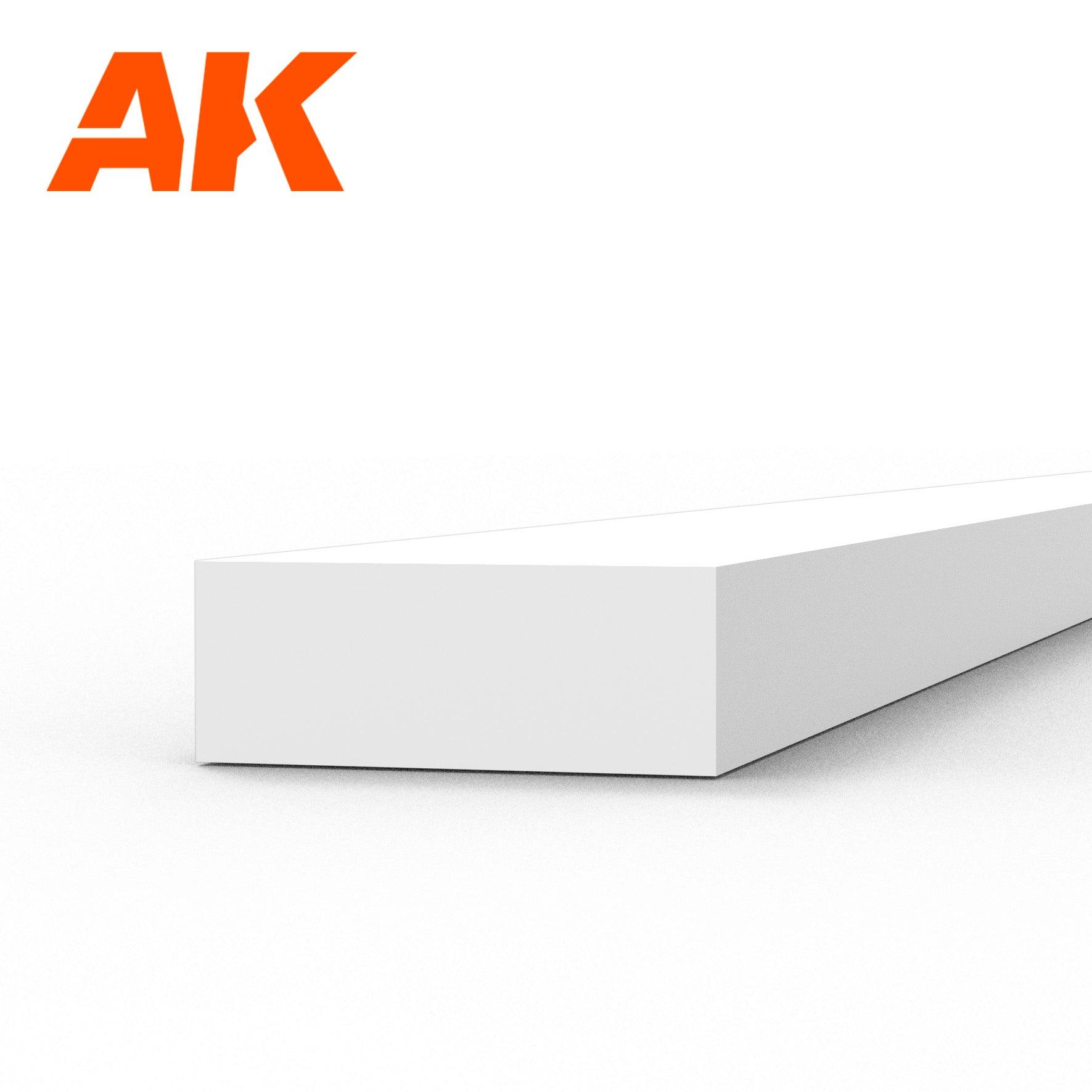Ak Interactive Styrene Strips 1.50 X 4.00 X 350MM (9 pcs) AK6527 - Hobby Heaven