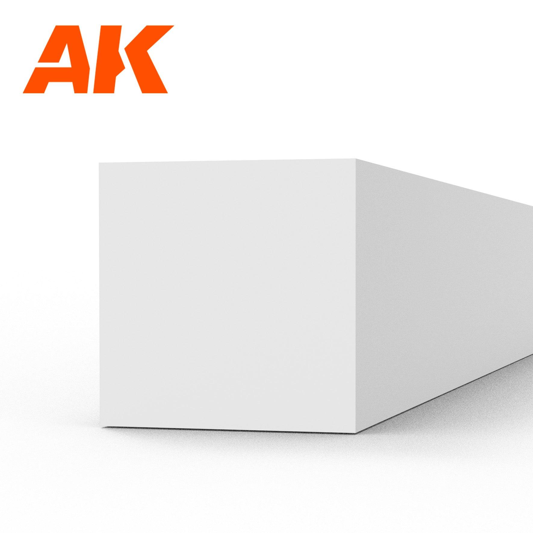 Ak Interactive Styrene Strips 4.00 X 4.00 X 350MM (4 pcs) AK6534 - Hobby Heaven