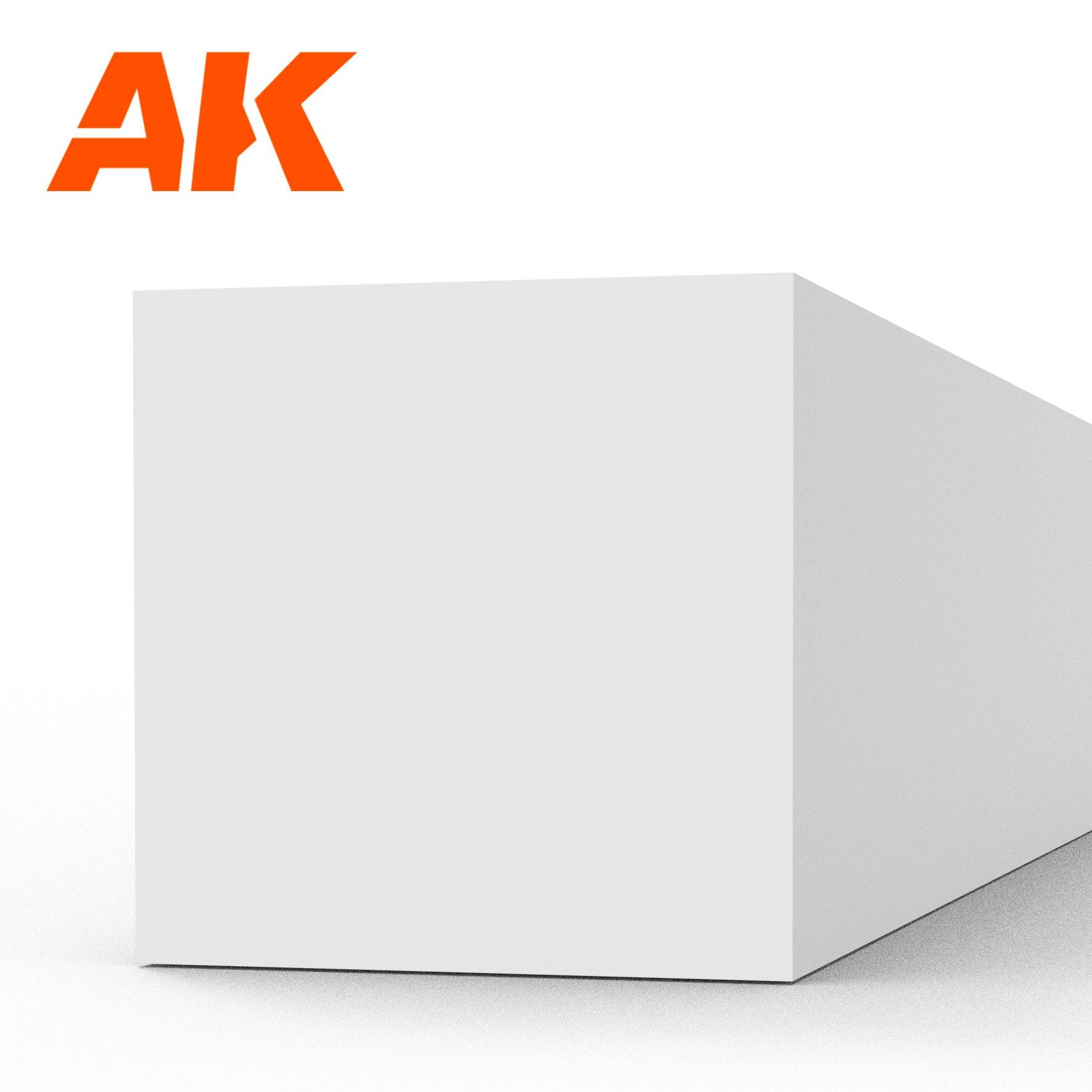 Ak Interactive Styrene Strips 5.00 X 5.00 X 350MM (4 pcs) AK6535 - Hobby Heaven