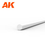 Ak Interactive Styrene Rod 1.00 Diam X 350MM (10pcs) AK6538 - Hobby Heaven