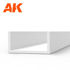 Ak Interactive Styrene U Channel 5.0 WIDTH X 350MM (3pcs) AK6557 - Hobby Heaven