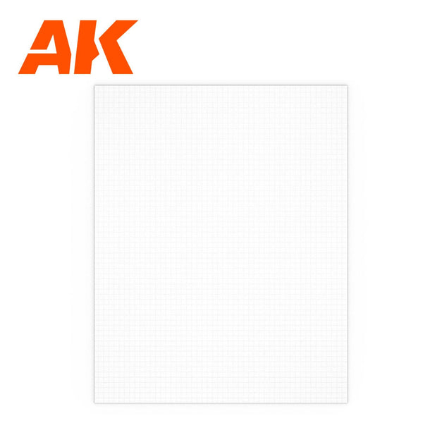 AK Interactive SQUARE PAVEMENT BRICK SMALL4mm.156,245x195 STYRENE AK6580 - Hobby Heaven