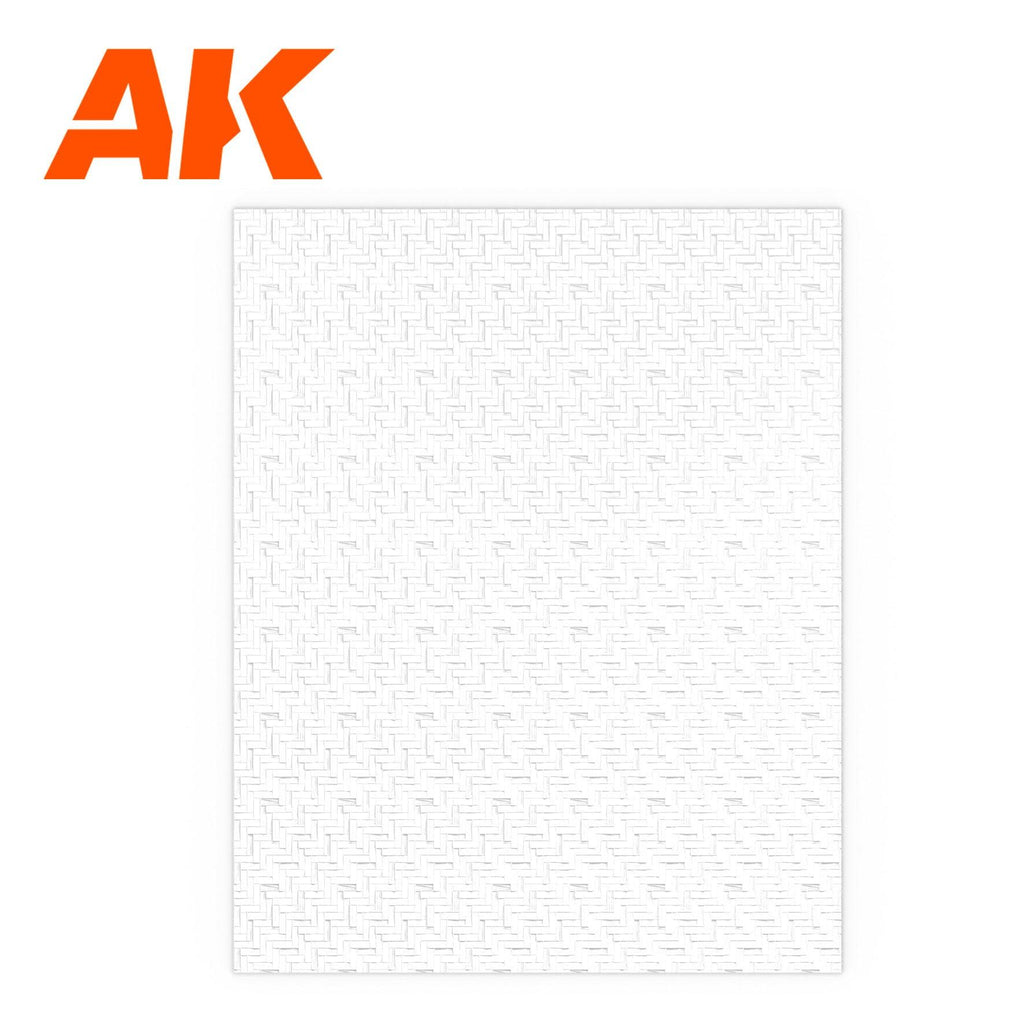 AK Interactive PAVEMENT SPIKE BRICK SHEET 245x195mm STYRENE AK6581 - Hobby Heaven