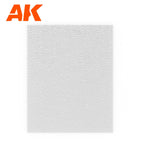 AK6583 water sheet: clear acrylic moulded in broad rounded ripples, visibly coarser than AK's fine water pattern